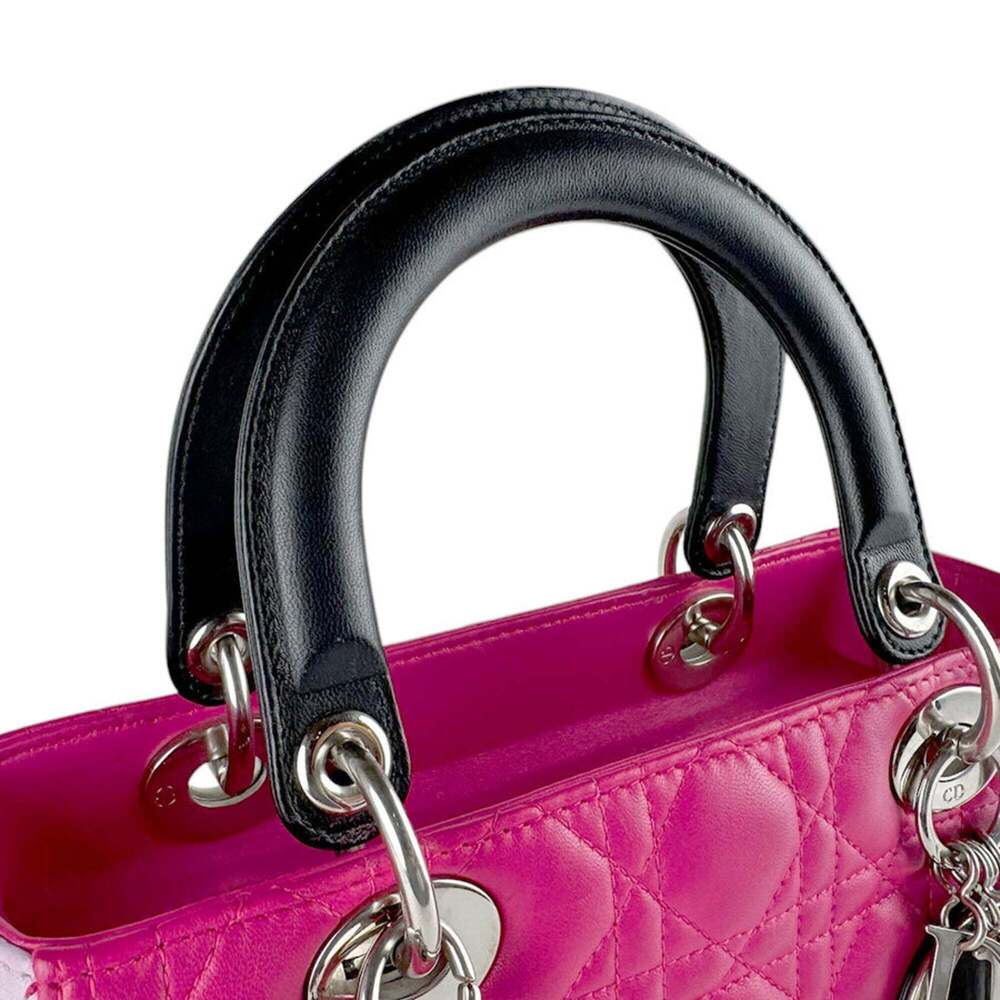 CHRISTIAN DIOR Black Lambskin Leather Shoulder Bag - Picture 10 of 13